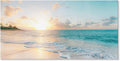 Goldfoilart Large Beach Sunset Canvas Wall Art by Goldfoilart