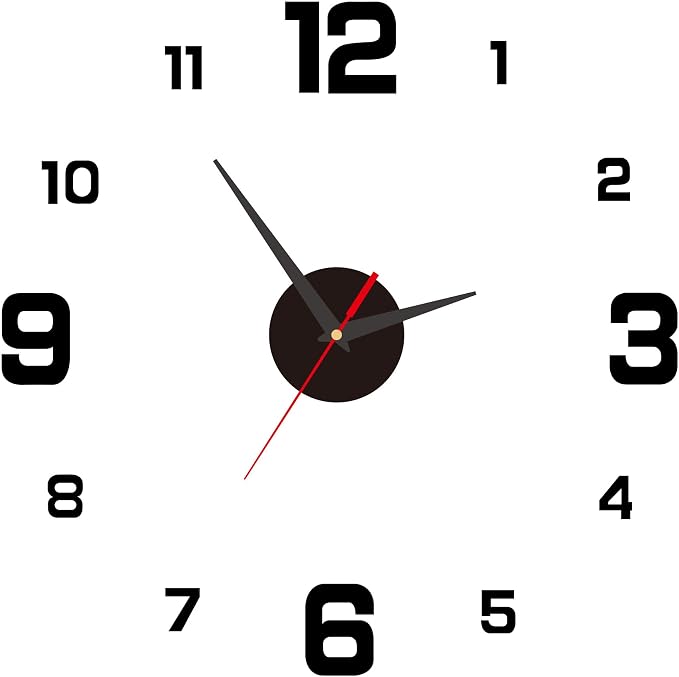 3D DIY Luminous Dial Acrylic Frameless Silent Wall Clock by Irishom