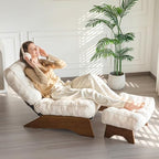 MAXYOYO Accent Chair with Ottoman, Lounge Chair with Adjustable Backrest - Image 3