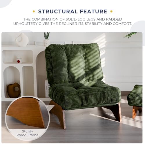 MAXYOYO Accent Chair with Ottoman, Lounge Chair with Adjustable Backrest - Image 5