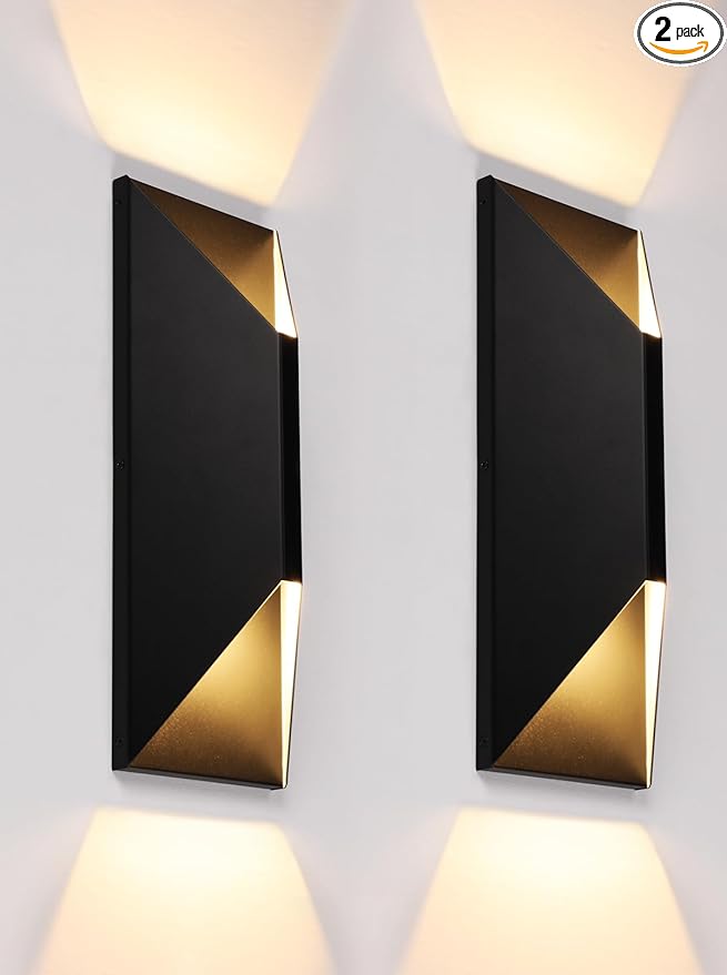 LEONLITE Dimmable LED Up Down Wall Light, CRI 90+, IP65 Waterproof, 10%-100% by LEONLITE
