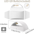 Aipsun 4 Pack Aluminum Modern Indoor LED Wall Sconce Hardwired Interior Wall - Image 9