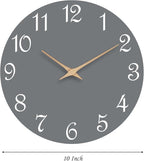 Mosewa Wall Clock Silent Non Ticking Decorative - Image 3