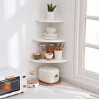 Corner Shelf, Round End Wall Mount Display Shelf - Image 4