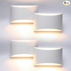 Aipsun 4 Pack Aluminum Modern Indoor LED Wall Sconce Hardwired Interior Wall by Aipsun