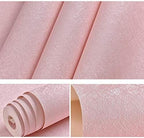 Cohoo Home Silk Pink Wallpaper Peel and Stick Contact Paper Pink Textured Silk - Image 4