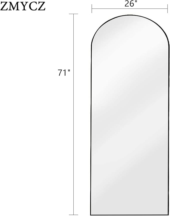 Full Length Mirror, Extra Large Wall Mirrors, Arch-Top Mirrors - Image 4