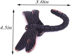 2pcs Dragonfly Coat Hooks Decorative Creativity Wall Mounted Hanger Hook - Image 2