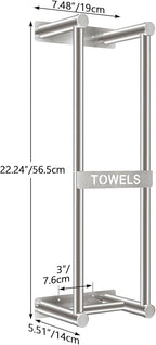Towel Racks for Bathroom, STWWO Towel Storage for Small Bathroom 22inch - Image 5