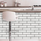 Old Town White Faux Brick Wall Tiles, 2 Pieces 3D Thin Brick Veneers - Image 7