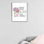 Inspirational Pink Flower Wall Art Decor - Image 7