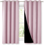 NICETOWN 100% Blackout Room Warming Lined Curtains, Totally Darkness Drapes by NICETOWN