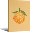 Retro Funky Orange Canvas Wall Art Fashion Disco Ball Aesthetic Posters 16X24 by Unknown