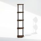 Furinno Turn-N-Tube Storage Shelves, 5-Tier Book Shelf, Corner Shelf, Toolless - Image 6