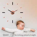 Presentime & Co Large Frameless DIY Wall Clock - Image 3
