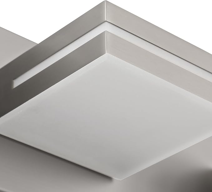 SineRise LED Modern Bathroom Vanity Light Fixtures, Brushed Nickel Modern - Image 4