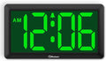 Soobest 9.5 Inch Large Digital Wall Clock Battery Operated, Auto & Manual by Soobest