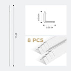 OUZUGIE 8-Pack 57 Inches, WPC Slat Wall Panel Trim, Corner Guard - Image 3