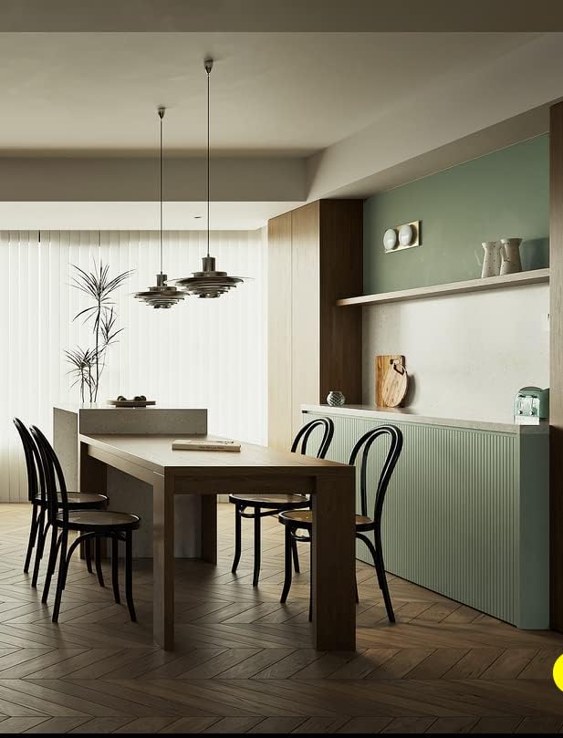 Dimoon 78.7''x17.3'' Green Skin Peel and Stick Wallpaper Contact Paper Modern - Image 4