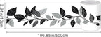 HOMETITUTE Wallpaper Border Peel and Stick Feather Texture Decorative Wall Trim - Image 3