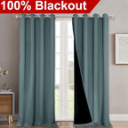 NICETOWN 100% Blackout Blinds, Laundry Room Decor Window Treatment Curtains - Image 2