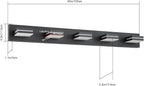 SineRise LED Modern Bathroom Vanity Light Fixtures, Matte Black Modern Acrylic - Image 7
