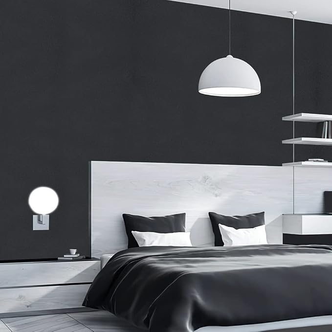 Arthome 35.4''x120'' Black Contact Paper, Self Adhesive Wallpaper Waterproof - Image 3