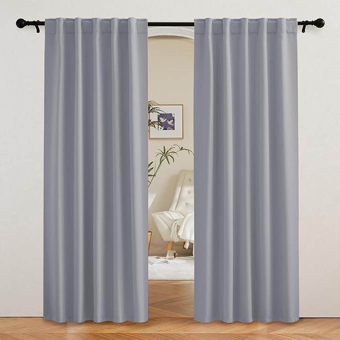 RYB HOME Blackout Curtains for Living Room, Privacy Thermal Insulating Window by RYBHOME