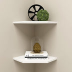 WELLAND 12-Inch Floating Corner Shelves Set of 2, Wall Mounted Storage Shelf - Image 9
