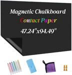 Magnetic Chalkboard Contact Paper Adhesive 47.24" x 94.49", Magnetic Chalkboards by Unknown