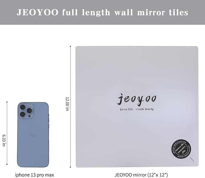 JEOYOO Full Length Mirror Unbreakable Gym Mirrors - Image 3