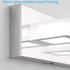 Ralbay Modern LED Bathroom Vanity Lights 6 Lights Acrylic Stainless Steel LED - Image 7
