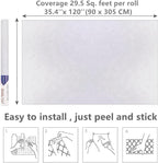 Arthome 35.4''x120'' White Contact Paper, Self-Adhesive Wallpaper Waterproof - Image 7