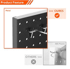 Ultrawall 4 Pcs Metal Pegboard Wall Panels, Peg Boards - Image 4