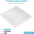 Art3d Drop Ceiling Tiles 24x24 Inch – Glue Up PVC Ceiling Tiles 2x2 Ft. - Image 3