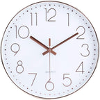 jomparis 12 Inch Battery Operated Silent Non-Ticking Wall Clock, Quality Quartz by JOMPARIS