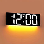JALL 12'' Large Digital Wall Clock, Big LED Number Dispaly, Night Light by JALL