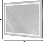 LOAAO 48X32 LED Bathroom Mirror - Image 9