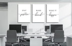 Framed Canvas Wall Art Positive Quotes Painting, Office Wall Art, Positive - Image 6