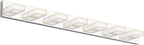Ralbay 46" LED Chrome Vanity Lights 7 Lights Acrylic Stainless Steel LED Modern by RalbayLighting