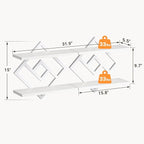 ELYKEN Floating Shelves for Wall, 2-Tier Wall Mounted Storage Shelves for Books - Image 2