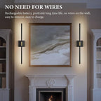 SAIMAND Wireless Sconces Set of 2 Battery Operated, 8000mAh USB Rechargeable - Image 3