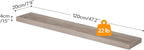 HOOBRO Floating Shelves for Wall, Wall Mounted Shelf Set of 2, 47.2" Hanging - Image 3