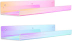 upsimples Acrylic Shelves for Wall Decor, Nail Polish, Wall Organizer for by upsimples