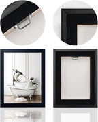 Framed Kids Bathroom Wall Decor Funny Bathroom Wall Art Black and White Canvas - Image 4
