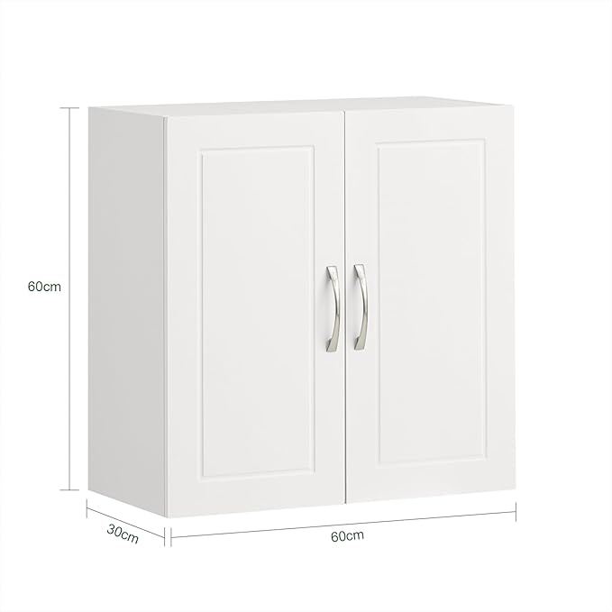 SoBuy Kitchen Wall Cabinet for Laundry Room, Medicine Cabinet for Bathroom - Image 2