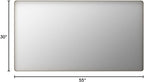 LOAAO 55”X30” Gold Bathroom Mirror, Rounded Rectangle Gold Frame Mirror - Image 9