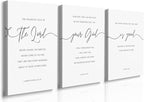 GUBIYU The Lord Your God Is Good Wall Art Black and White Christian Home Decor by GUBIYU