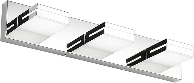 SineRise LED Modern Bathroom Vanity Light Fixtures, Chrome Modern Acrylic by SINERISELIGHTING