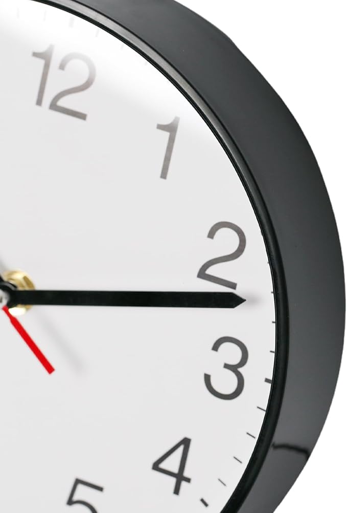 Spinaround Wall Clock, Modern Wall Clocks Battery, Silent Non-Ticking Analog - Image 4